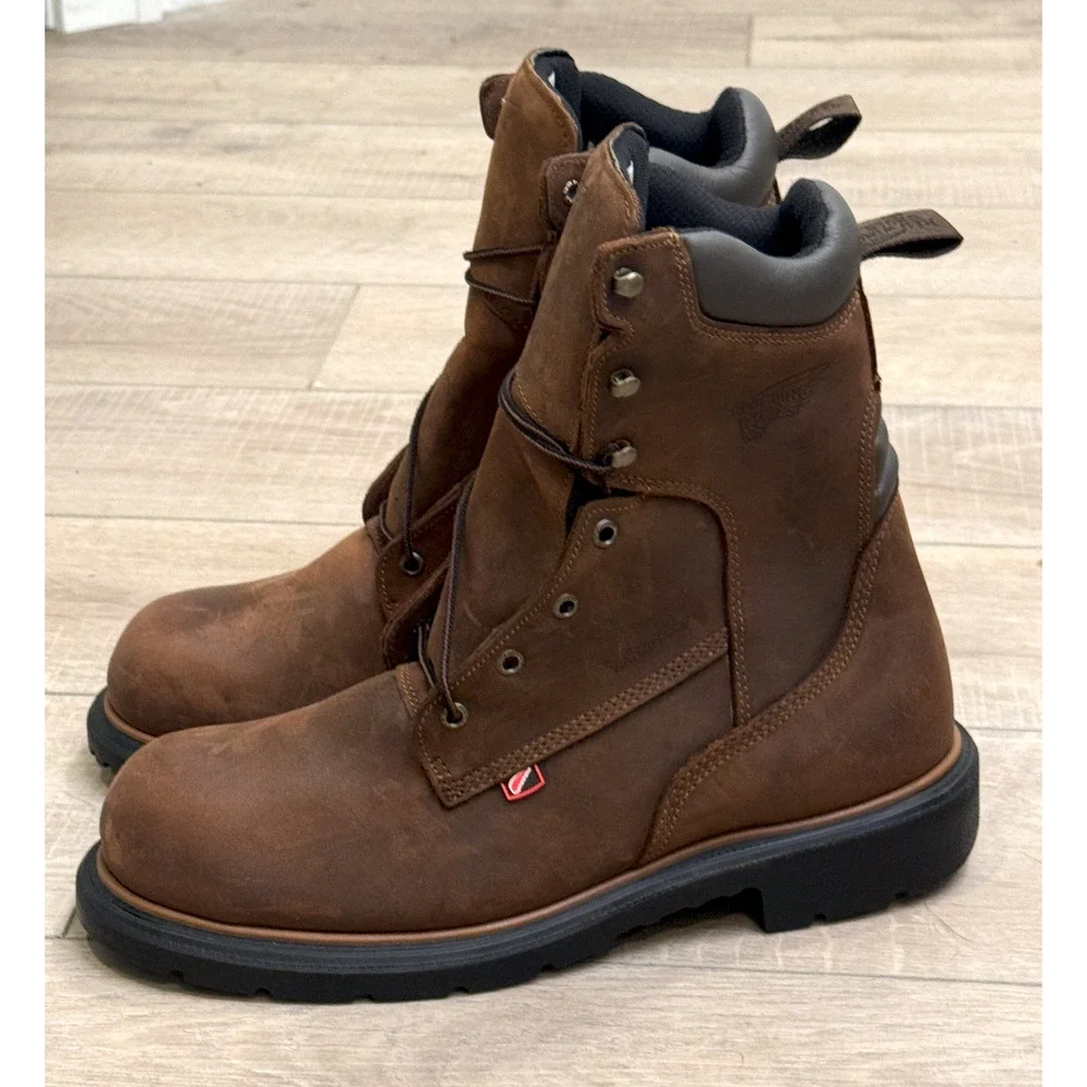 NEW RED WING 400 DYNAFORCE 8-INCH WATERPROOF SOFT TOE BOOTS SZ 11 D